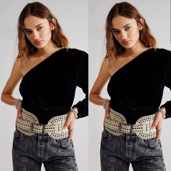 Free People Leather Corset Belt - Picture 1 of 7